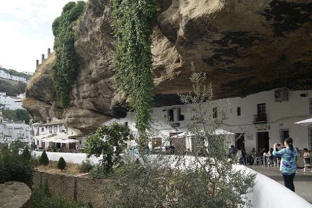 Houses builded in the rocks