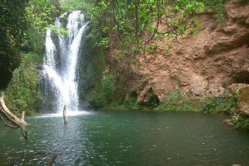 A waterfall in Spain